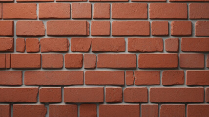 Obraz premium Realistic Close Up of Red Brick Surface for Architectural Urban and Home Design Projects