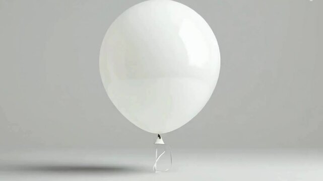 white balloon on white background