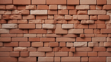 Obraz premium Red Brick Surface Texture Showing Natural Detail for Use in Construction Facades and Urban Projects