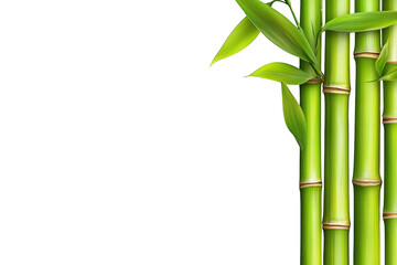 bamboo on white