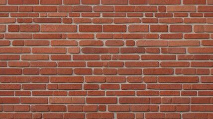 Obraz premium Red Brick Wall Material Texture with Weathered Finish for Vintage Construction and Wall Design
