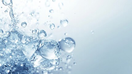 Splashing Water Droplets Background, Purity, Cleanliness