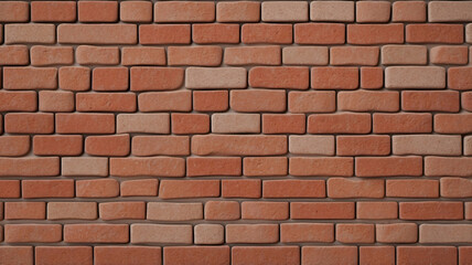 Fototapeta premium Red Brick Wall Surface for Traditional Rustic and Industrial Building Renovations and Designs