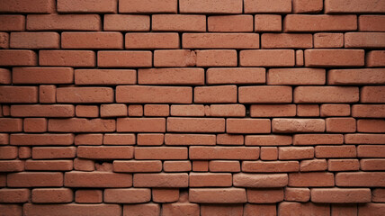 Fototapeta premium Red Brick Wall Surface Texture with Natural Imperfections for Modern Architecture and Design