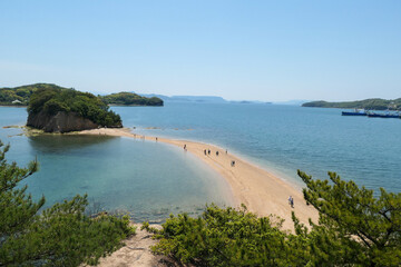 エンジェルロードの美しい風景と穏やかな海