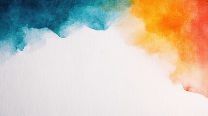 Artistic white watercolor paper background with a textured surface creating a soft and elegant canvas effect