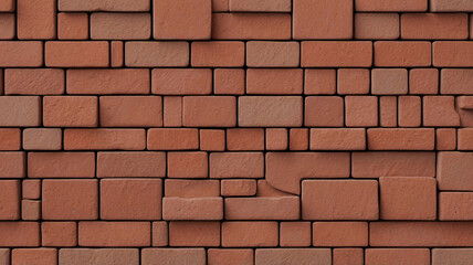 Fototapeta premium Close Up of Textured Red Brick Wall for Building Restoration and Architectural Applications