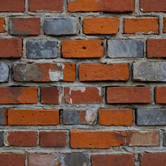 Obraz premium Detailed Close Up of Red Brick Material Texture for Architectural Design and Urban Wall Background