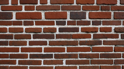 Fototapeta premium Detailed Image of Red Brick Material Texture for Industrial Design and Urban Wall Projects