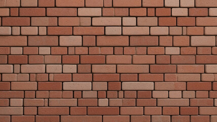 Fototapeta premium Detailed Red Brick Wall Texture Showing Natural Imperfections for Home and Building Design