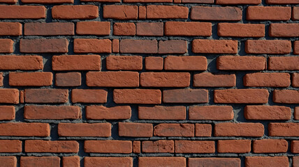Obraz premium Detailed Red Brick Wall Texture Showing Weathered and Rustic Surface for Building Projects