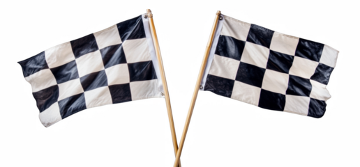 checkered flag waving