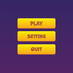 Game Button UI Design
