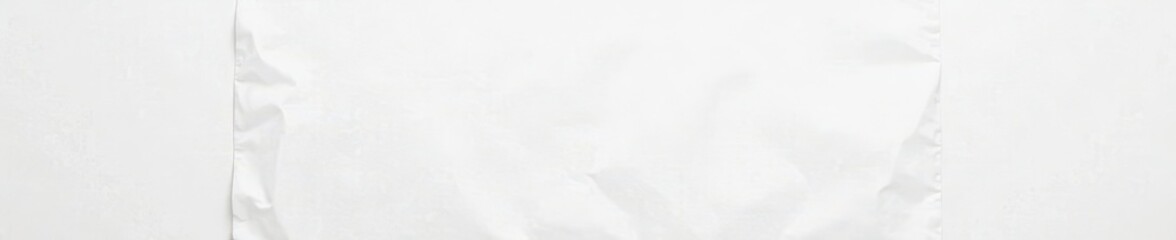Fototapeta premium Large white paper sheet on an empty white background, space, empty, large