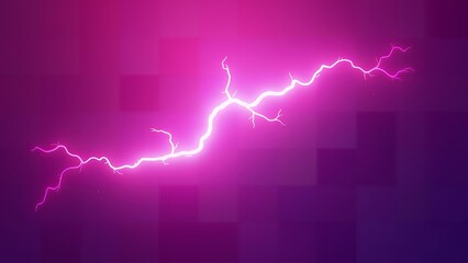 Magenta Thunder: Bold Lightning Background