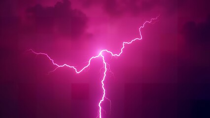 Electric Magenta Storm: Lightning Power Background