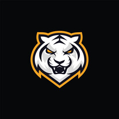 Fierce Tiger Face Logo Design
