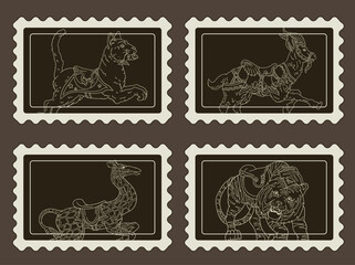 Beautifully designed postage stamp featuring intricate details and a vintage aesthetic. Ideal for collectors, philatelists, and postal-themed artwork lovers.