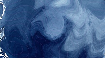 A Whirlwind of Blue and White