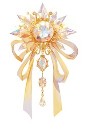 Obraz premium Coquette diamond brooch accessories accessory jewelry.
