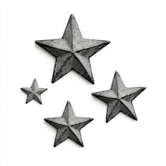 Obraz premium Decorative Metal Stars in Various Sizes for Home Decor Use