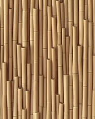 Fototapeta premium Natural Bamboo Background Texture with Vertical Stems and Spaces