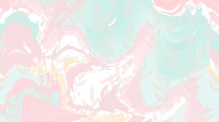 Obraz premium Abstract Pastel Marble Swirl with Dreamy, Ethereal Quality