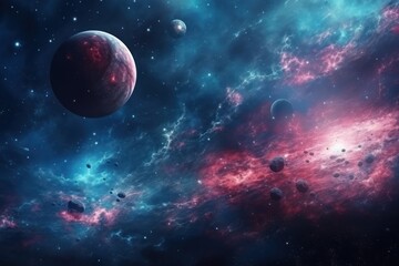 Space with planet backgrounds astronomy universe.