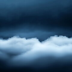 Fototapeta premium Dark Blue and White Cloudscape Under a