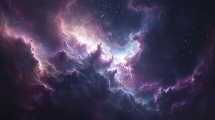 A Celestial Background with Deep Navy and Sparkles