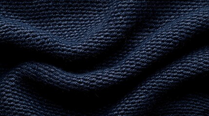Dark Blue Denim Fabric Texture