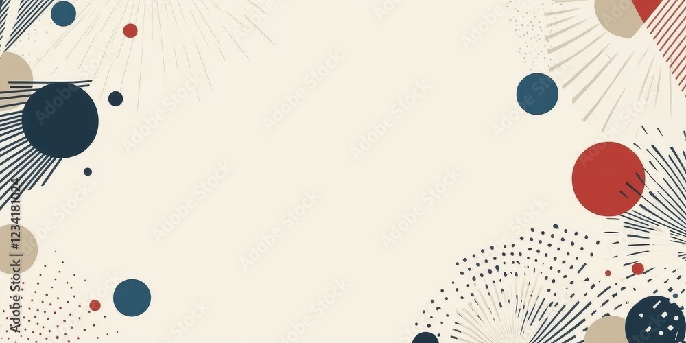 Poster Abstract Background Design With Circles And Lines