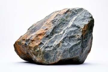 Fototapeta premium Large Rock on White Surface