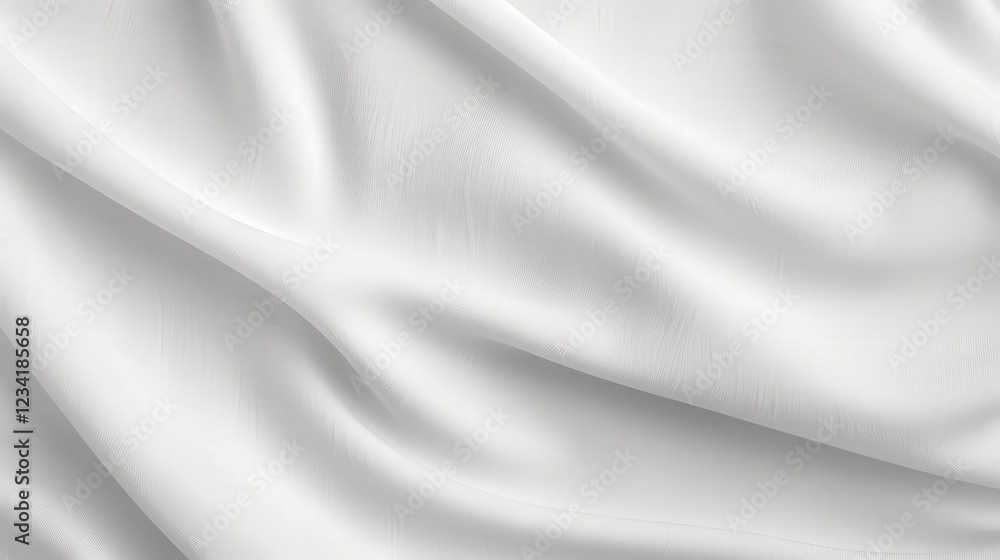 Aufkleber soft and elegant white fabric background with smooth texture ideal for various design and creative p