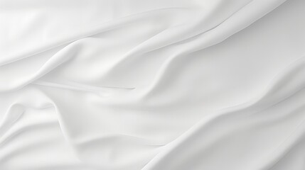 Naklejka premium Elegant White Fabric Background with Soft Texture and Flowing Drapery Ideal for Fashion, Design, and Creative Projects