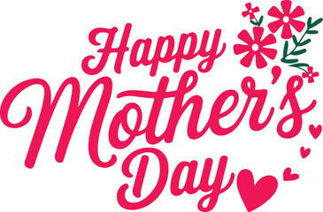 Happy Mother's Day text, 