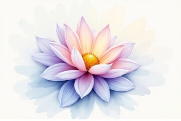 Fototapeta premium watercolor vector drawing of flowers