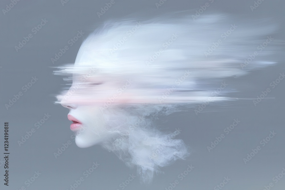 Poster digital transformation abstract art visual representation futuristic environment close-up view conce