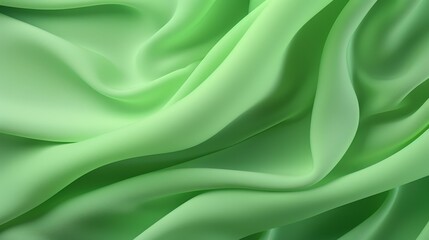 Obraz premium Close-up View of Vibrant Green Fabric Draped Beautifully, Perfect for Textiles, Fashion, Backgrounds, and Product Displays in Various Industries