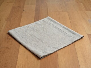 Small Fabric Mat on a Light Wood Floor
