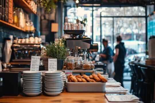 A food menu at a charity cafe with proceeds going to food banks