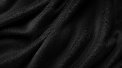Fototapeta premium Black Abstract Background of Soft and Smooth Felt Fabric with a Wavy Texture Ideal for Royalty-Free Designs and Creative Projects
