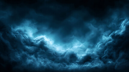 Obraz premium Dark Blue Stormy Cloudscape