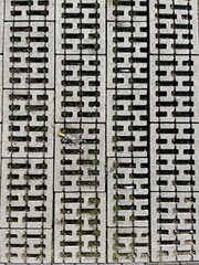 Concrete drainage stones for the driveway