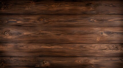 Fototapeta premium Dark Brown Wooden Planks Texture Background