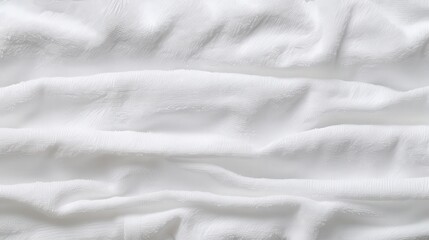 Fototapeta premium Expansive Panorama of a Clean White Towel Textured Surface with Subtle Patterns and Soft Draping for Textile and Interior Design Applications