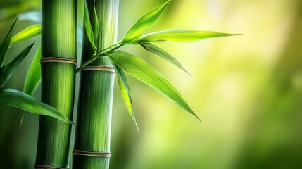 Beautiful bamboo close up highlighting ecological and nature themes for tranquil design projects