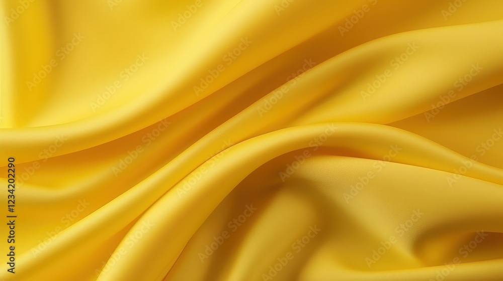 Poster soft and smooth yellow fabric texture suitable for backgrounds in various design projects and creati
