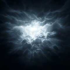 Obraz premium Dark Clouds Parting to Reveal Bright Light Abstract Digital