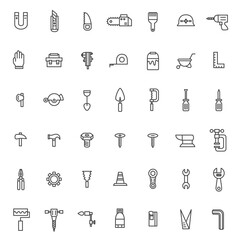 線画工具類関連のアイコンセット